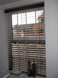 Wooden Blind fitted into the recess